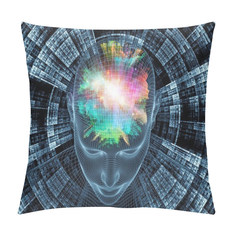 Personality  Illusion Of Digital Identity Pillow Covers