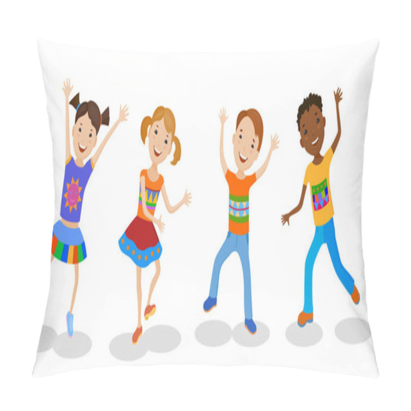 Personality  Happy Dancing Kids Pillow Covers