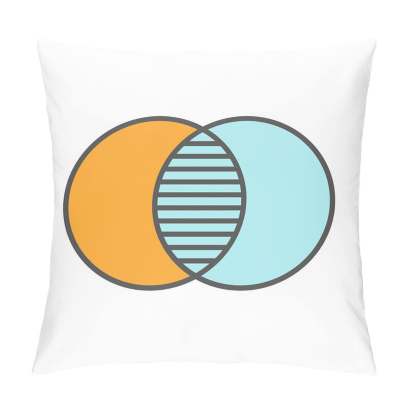 Personality  Merging Symbol Icon Pillow Covers