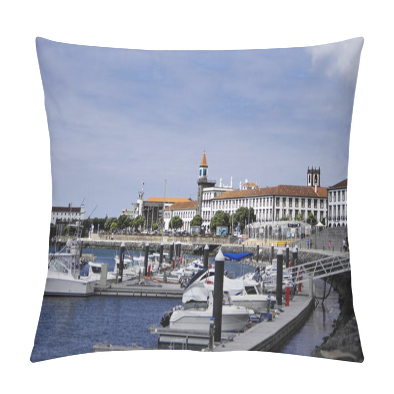 Personality  The Ponta Delgada - Capital Of Sao Miguel - The Largest Island Of Azores Archipelag, Portugal Pillow Covers