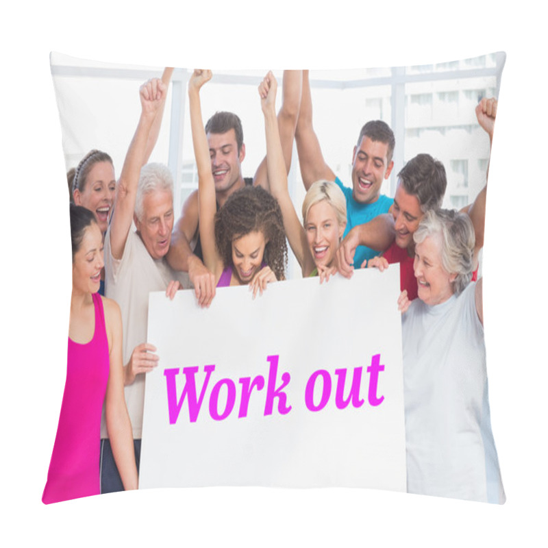 Personality  Work Out Against White Angular Design Pillow Covers