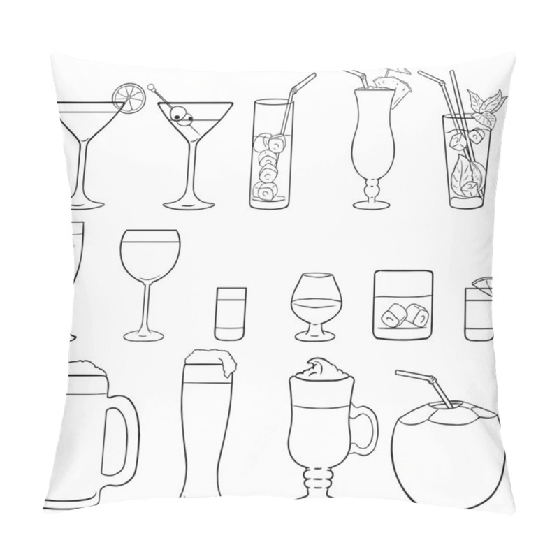 Personality  Cocktails And Alcohol Drinks Pillow Covers