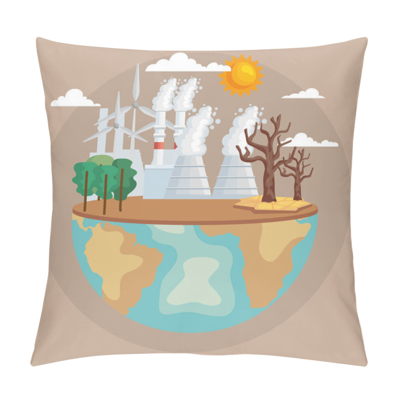 Personality  World With Contamination Pillow Covers