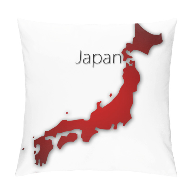 Personality  Graphic Design In Shape Of Japanese Islands Pillow Covers