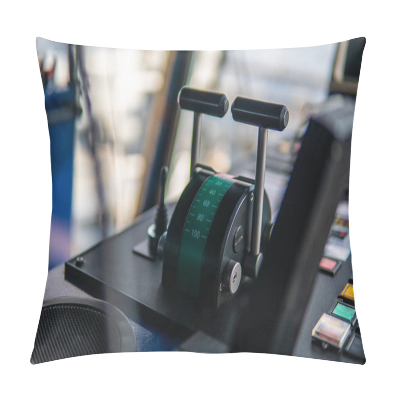 Personality  Bridge Ship Equipment Of Offshore Dp Vessel Pillow Covers