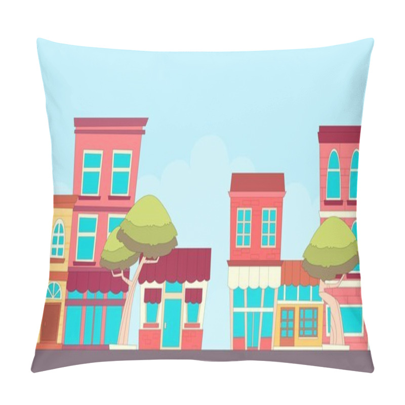 Personality  Street Small Town Pillow Covers