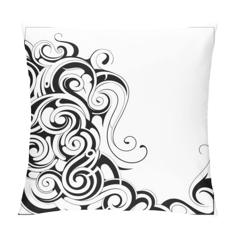 Personality  Liquid Ornament With Copy Space Area Pillow Covers