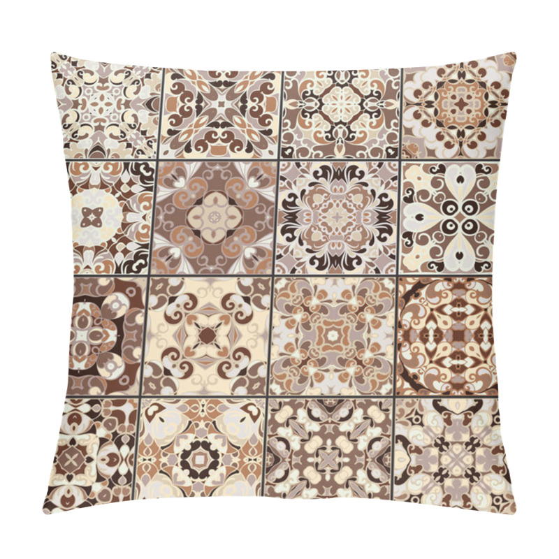 Personality  Collection Of Ceramic Tiles Pillow Covers