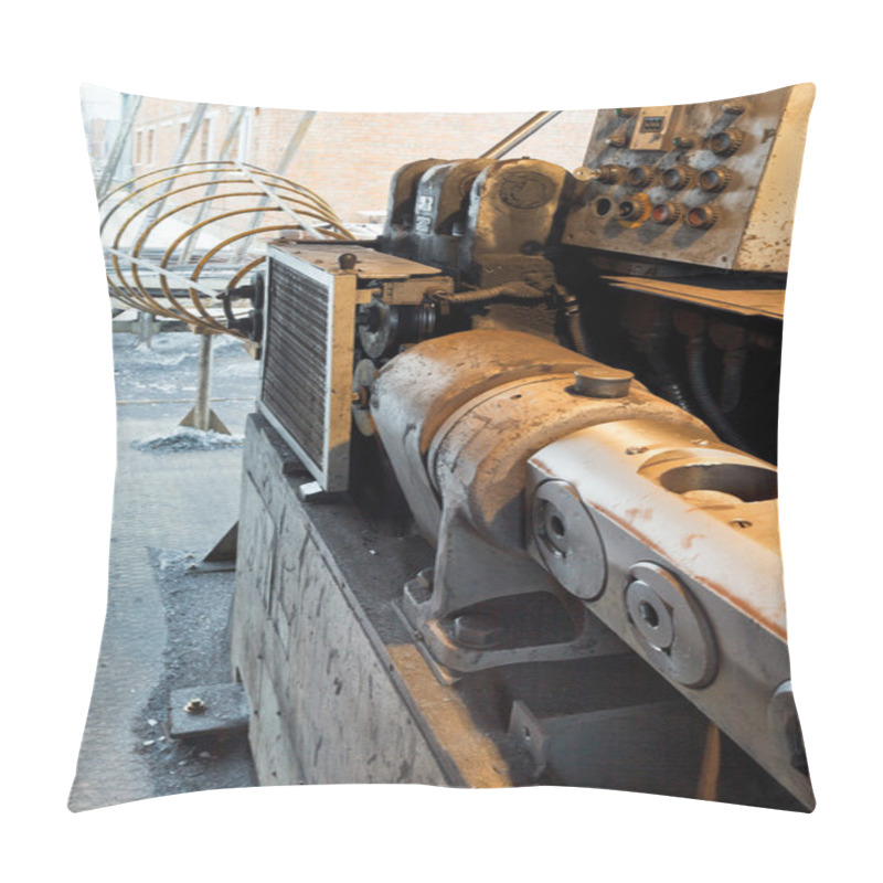 Personality  Steel Cutting And Bender Machine Close Up Pillow Covers