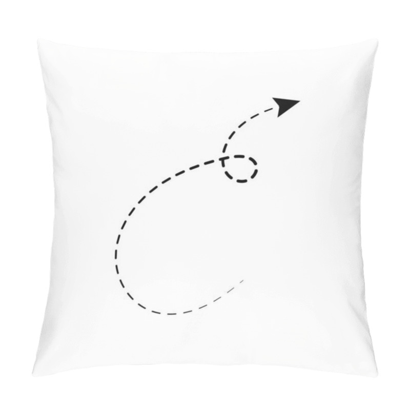 Personality  Arrow Circle Up Down Black Hand Drawn Icon Illustration Vector Pillow Covers