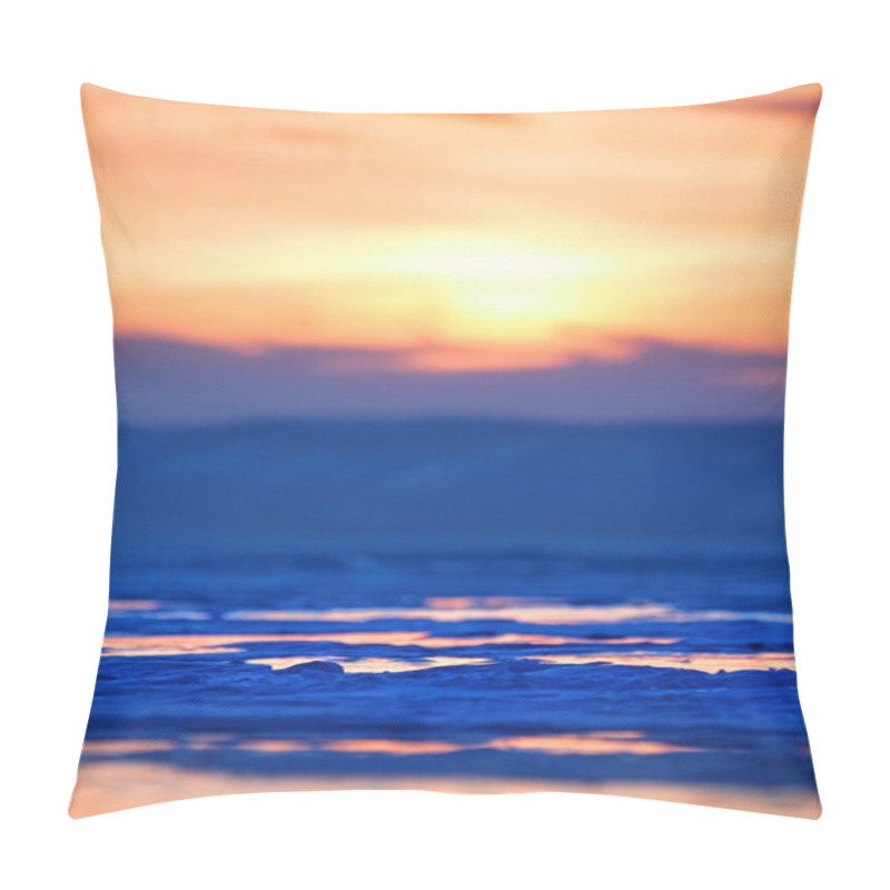 Personality  Winter Sunset Pillow Covers