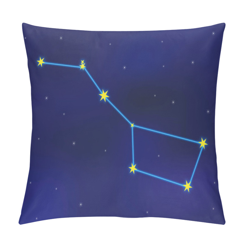 Personality  Ursa Major Constellation In The Night Sky Pillow Covers