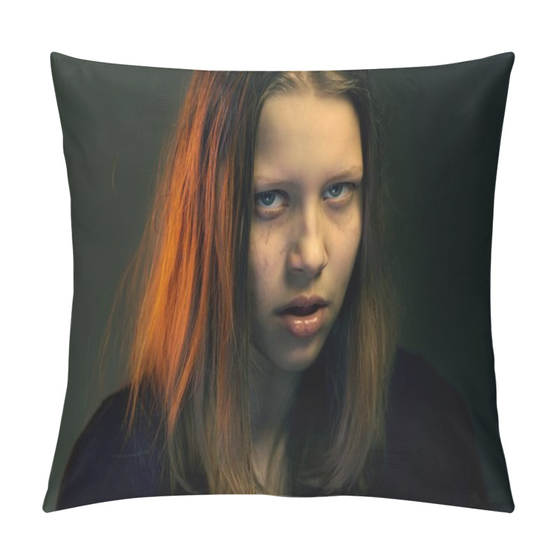 Personality  Angry Teen Girl Pillow Covers