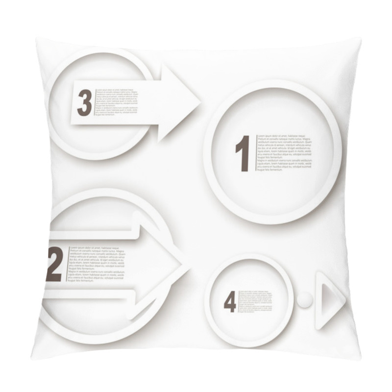 Personality  Arrow Sign Icon Set Pillow Covers