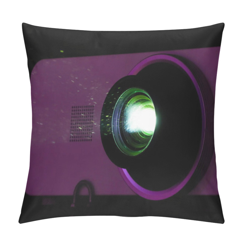 Personality  The Video Projector. The Beam Of Light From The Lens, Dust In The Air. Pillow Covers