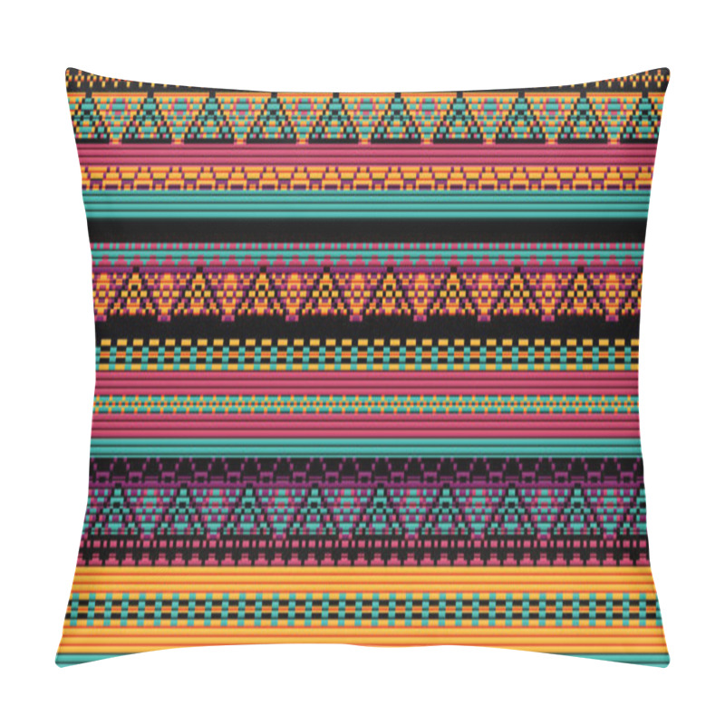 Personality  Seamless Vector Carpet. Folk Ornament In The Style Of Embroidery Pillow Covers