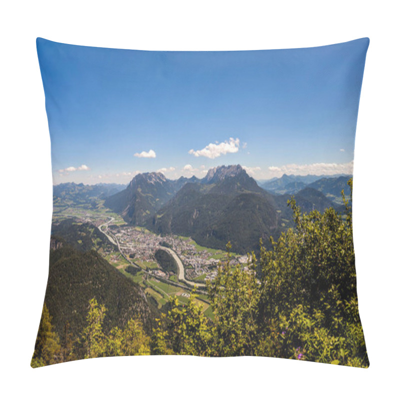 Personality  Mountain Panorama View From Mountain Pendling In Tyrol, Austria In Summertime Pillow Covers