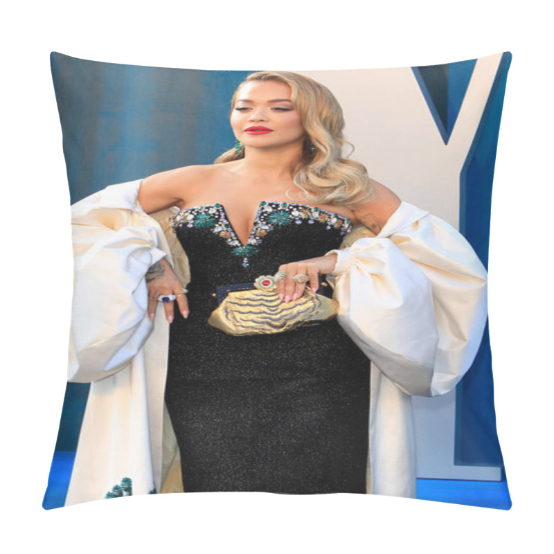 Personality  LOS ANGELES - MAR 27:  Rita Ora At The Vanity Fair Oscar Party At Wallis Annenberg Center For The Performing Arts On March 27, 2022  In Beverly Hills, CA Pillow Covers