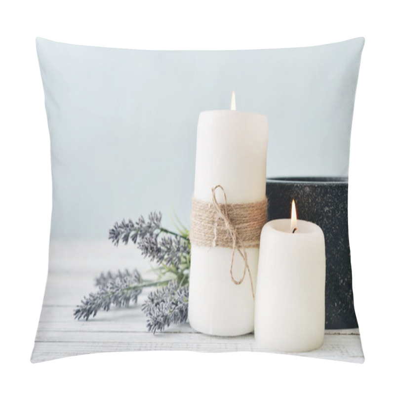 Personality  Candles With Lavender Pillow Covers