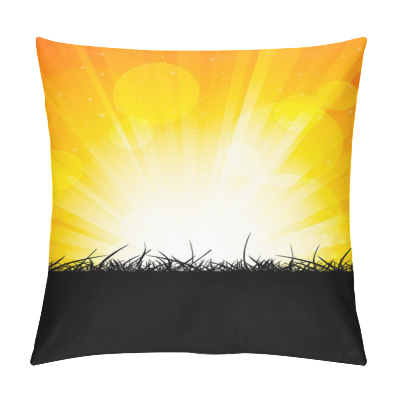 Personality  Bright Orange Background Pillow Covers