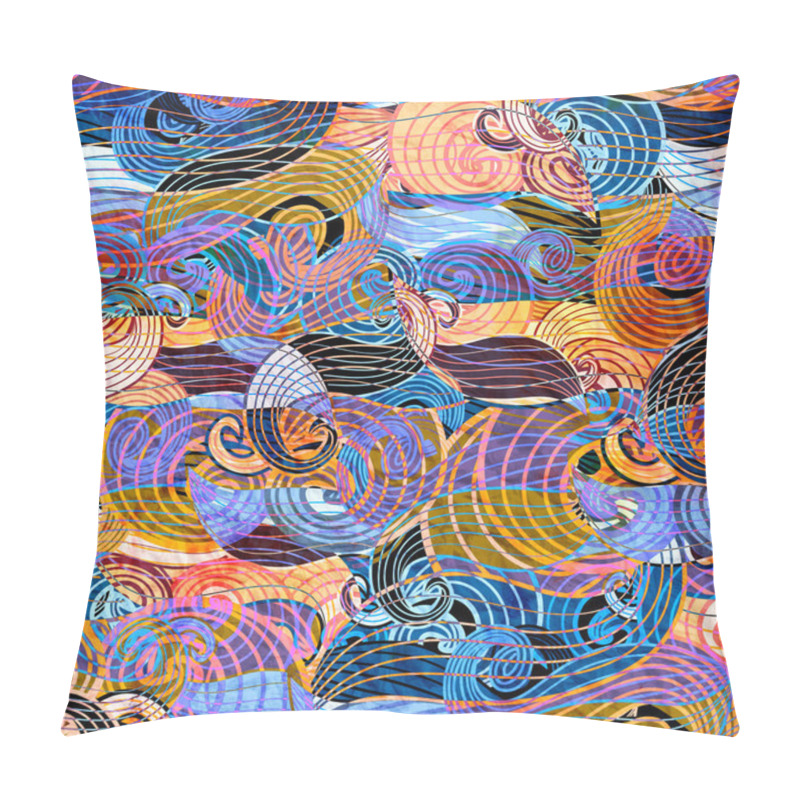 Personality  Abstract Wavy Pattern Pillow Covers