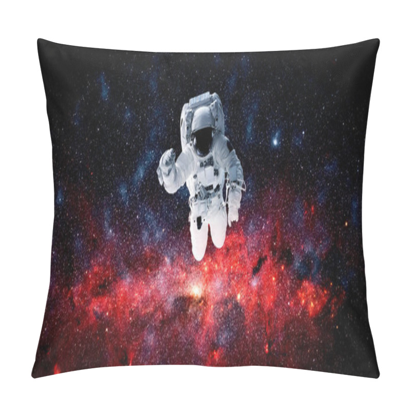 Personality  Astronaut Spaceman Do Spacewalk While Working For Space Station Pillow Covers