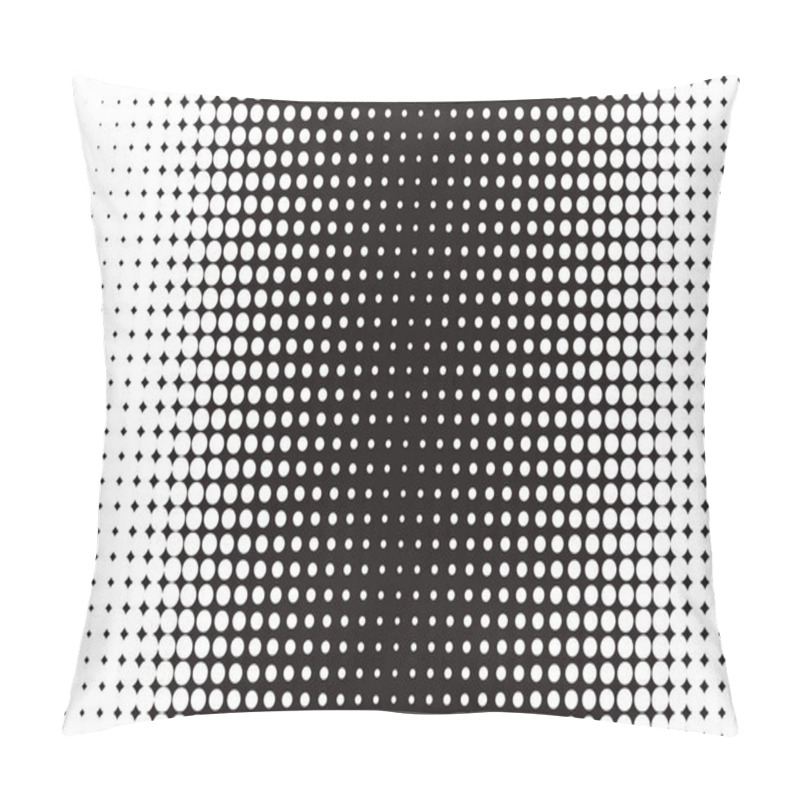 Personality  Halftone Black And White Banner Pillow Covers