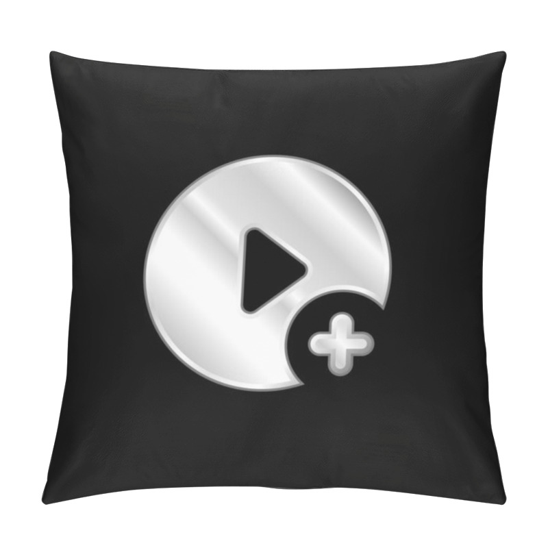 Personality  Add Silver Plated Metallic Icon Pillow Covers