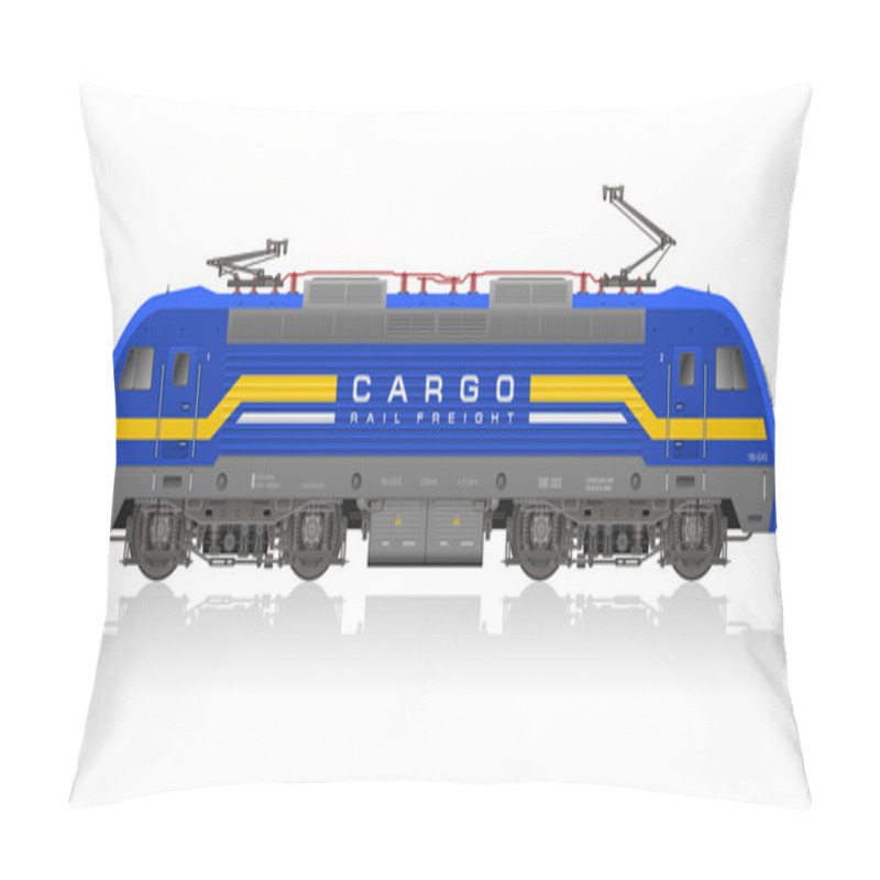 Personality  Detailed Photorealistic Model Of Electric Locomotive Pillow Covers