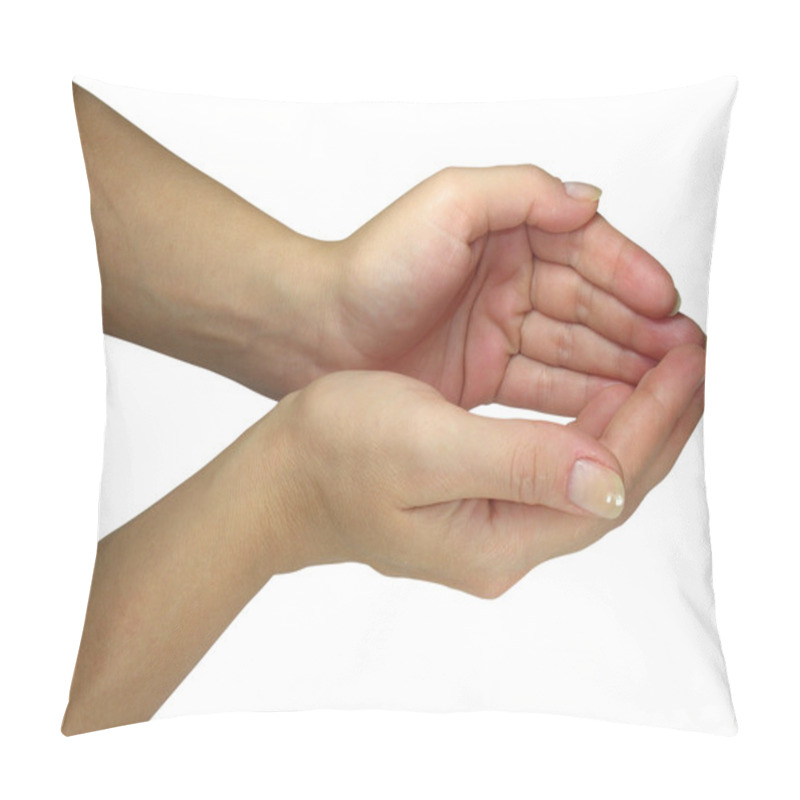 Personality  Human Lady Hands Holding Your Object Pillow Covers