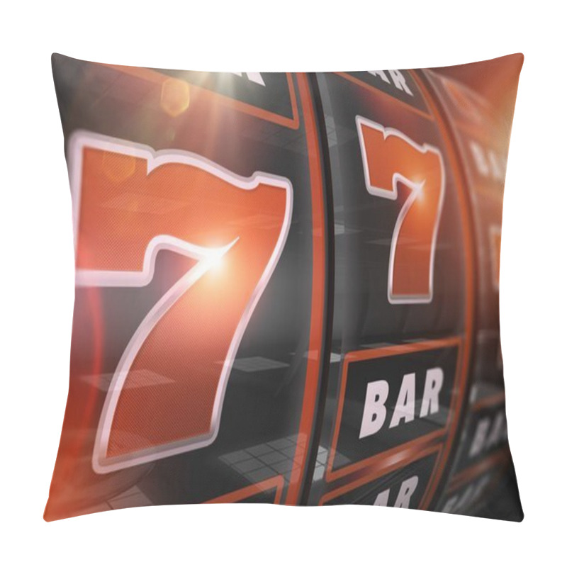 Personality  Fire Red Slot Game Winner Pillow Covers