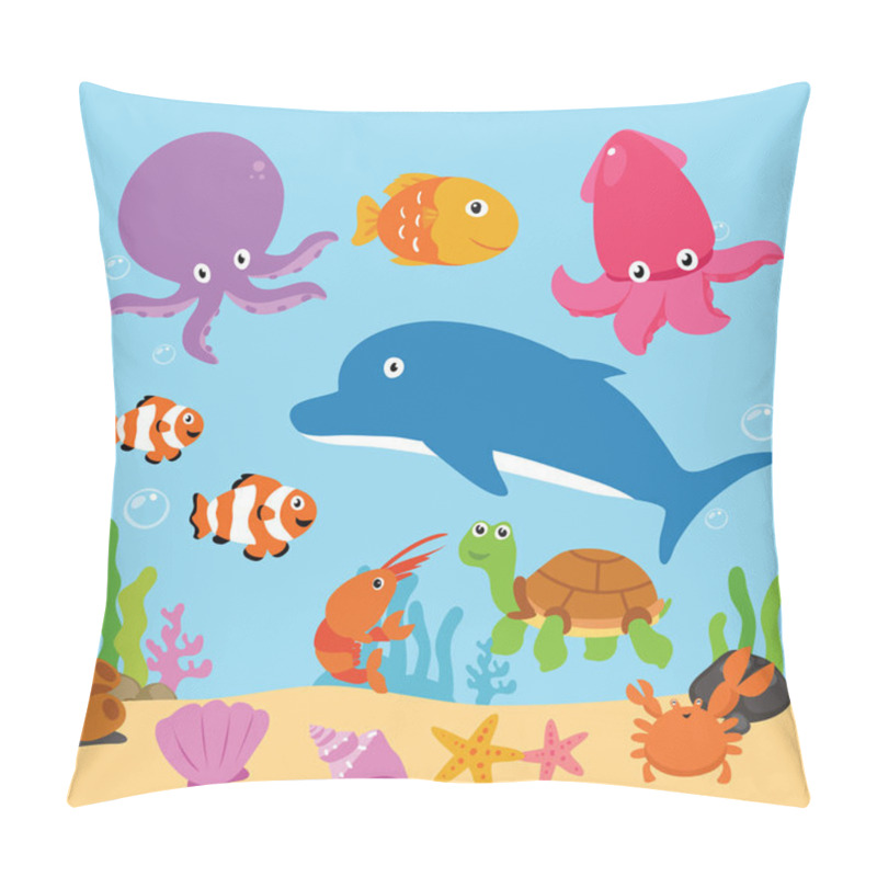 Personality  Ocean Vector Collection Design Pillow Covers