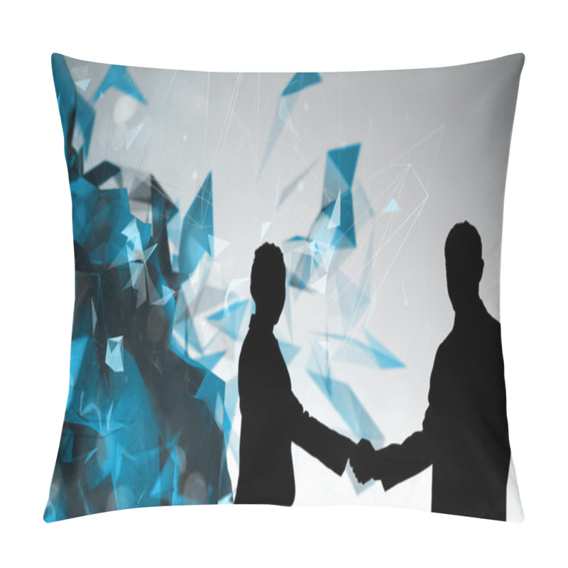 Personality  Business People Shaking Hands Pillow Covers