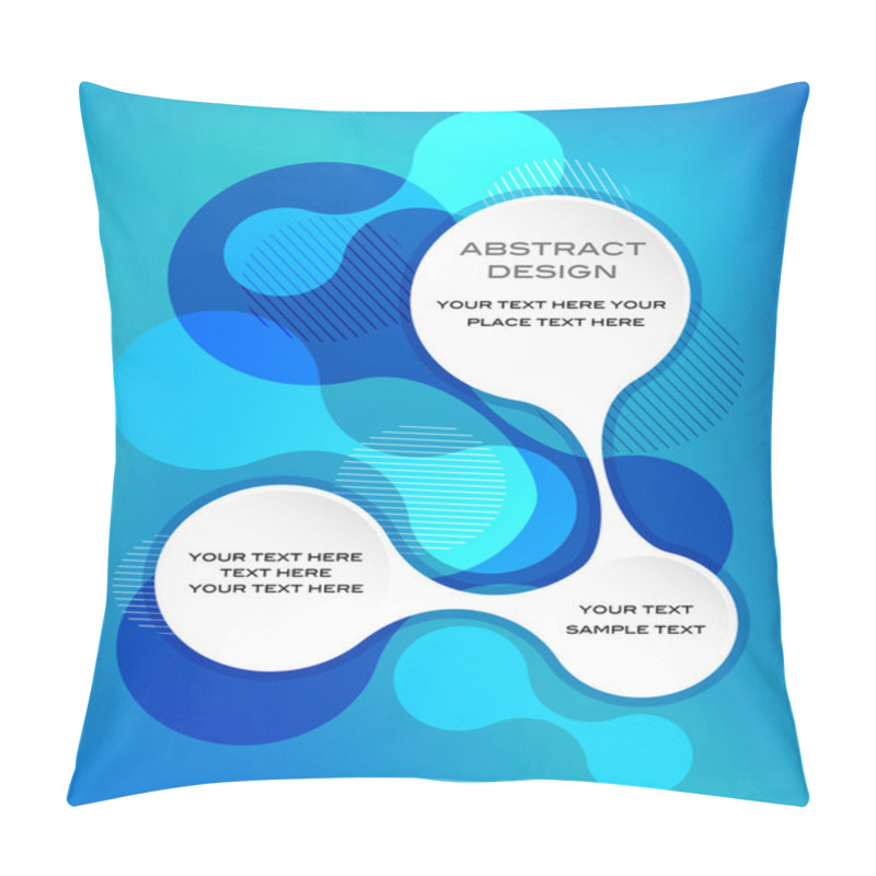 Personality  Blue Abstract Template Pillow Covers