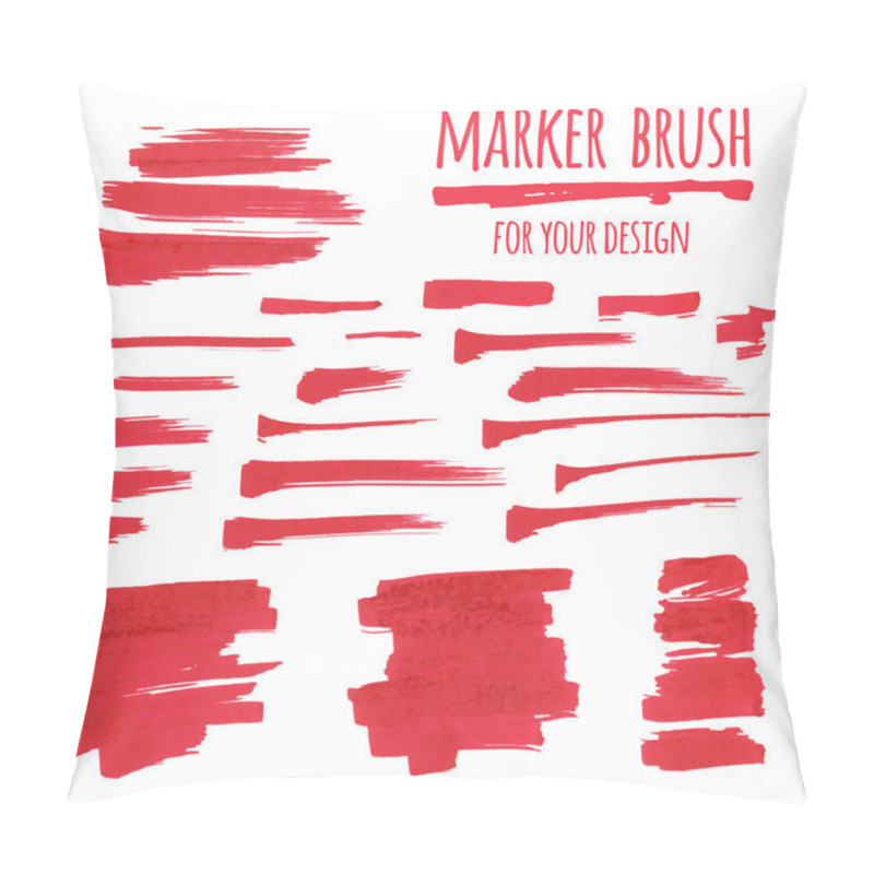 Personality  Marker Banners, Brush, Lines And Stains Pillow Covers