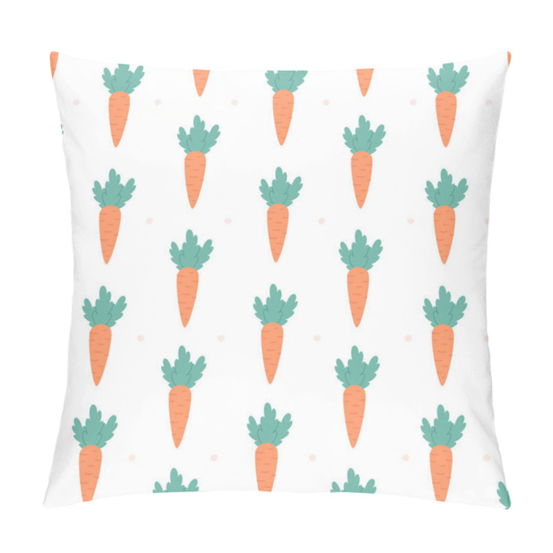 Personality  Cute Carrot Seamless Pattern. Design For Fabric, Textile, Wrapping Paper. Pillow Covers