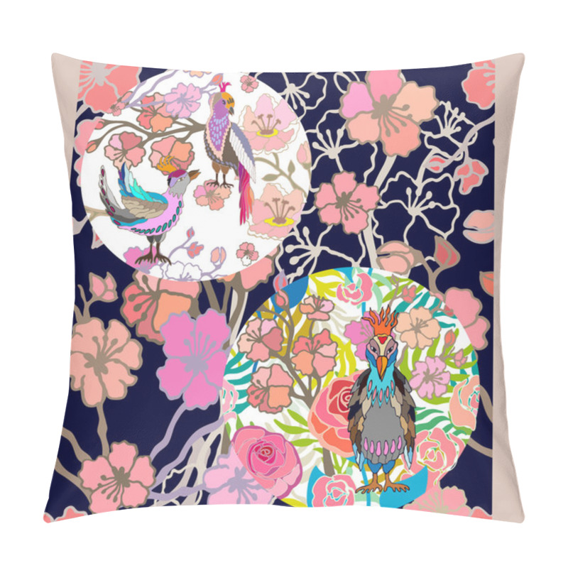 Personality  Night In Japanese Garden. Pillow Covers