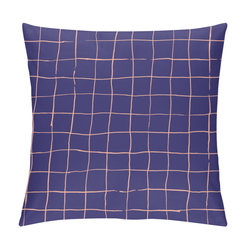 Personality  Hand Drawn Checkered Grip Seamless Vector Pattern Pillow Covers