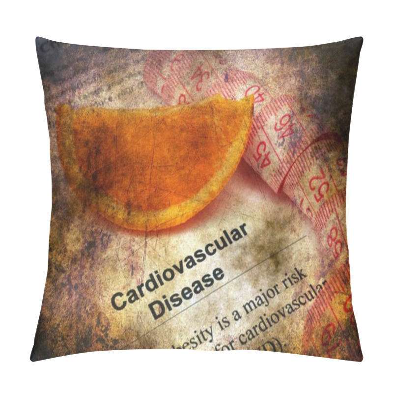 Personality  Cardiovascular Disease Grunge Concept Pillow Covers