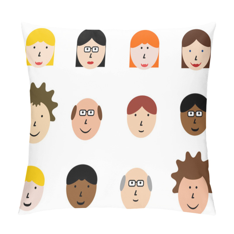 Personality  Cartoon Faces Pillow Covers