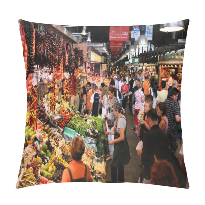 Personality  Boqueria, Barcelona Pillow Covers