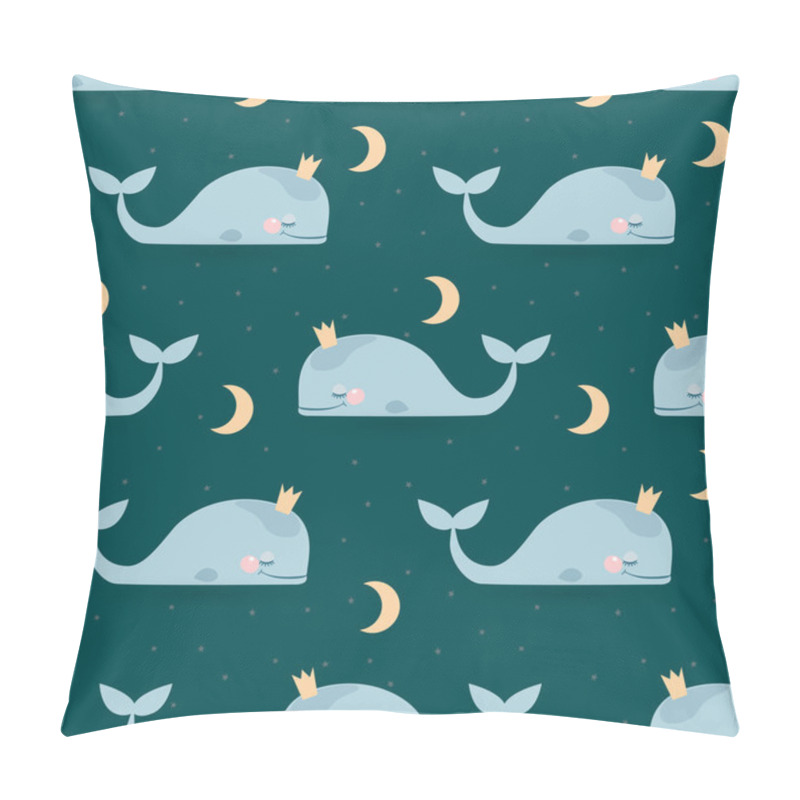 Personality  Pattern With Sleeping Whales Pillow Covers