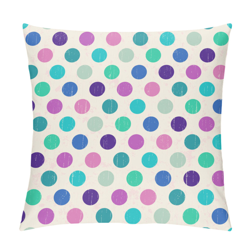 Personality  Seamless Retro Polka Background Pillow Covers