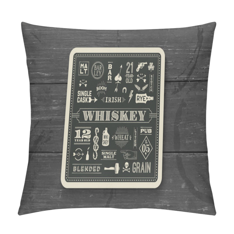 Personality  Coaster For Alcohol Beverages Pillow Covers