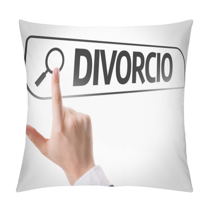 Personality  Divorce Written In Search Bar Pillow Covers