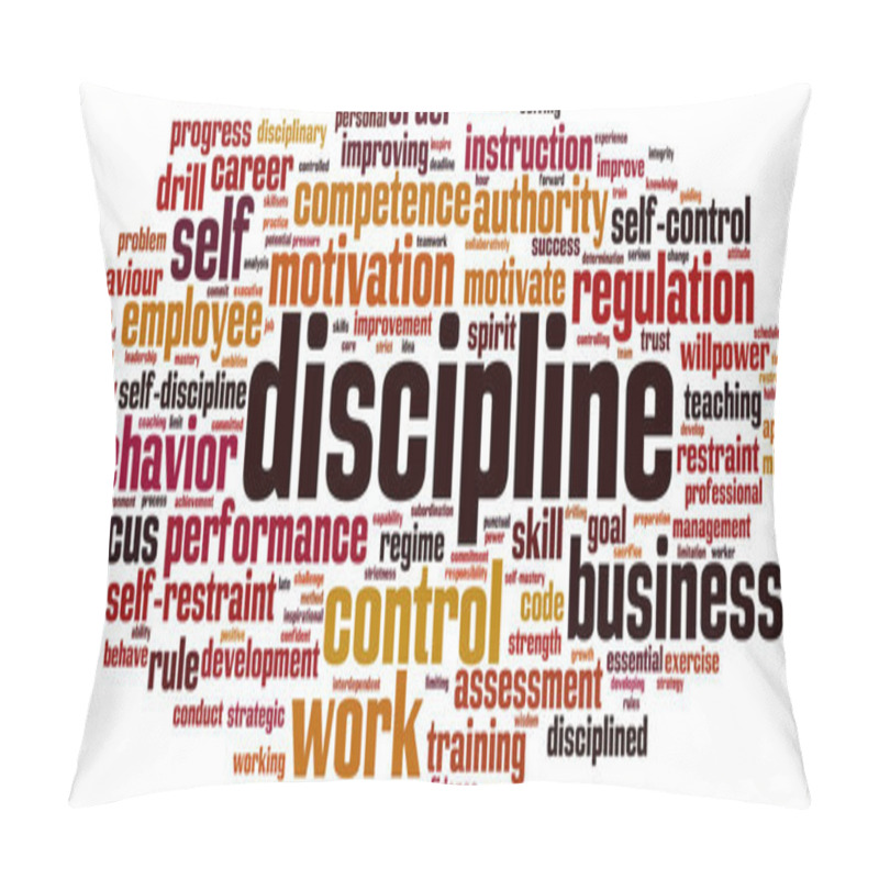 Personality  Discipline Word Cloud Pillow Covers