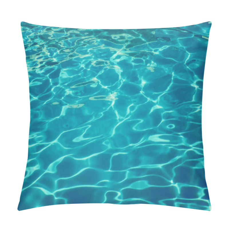 Personality  Swimming Pool Water Sun Reflection Background. Ripple Water. Pillow Covers