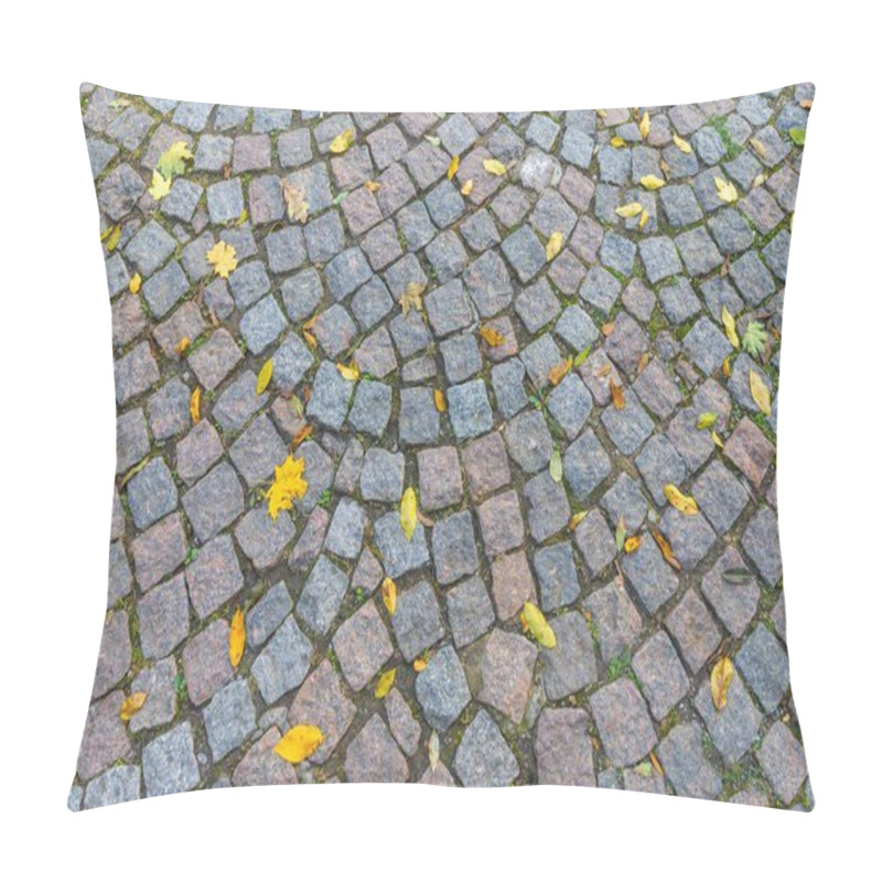 Personality  Decorative Stone Pavement With Radial Pattern And Central Star Design Pillow Covers