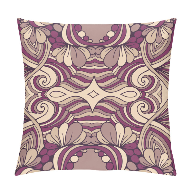 Personality  Pattern With Purple Floral Pillow Covers