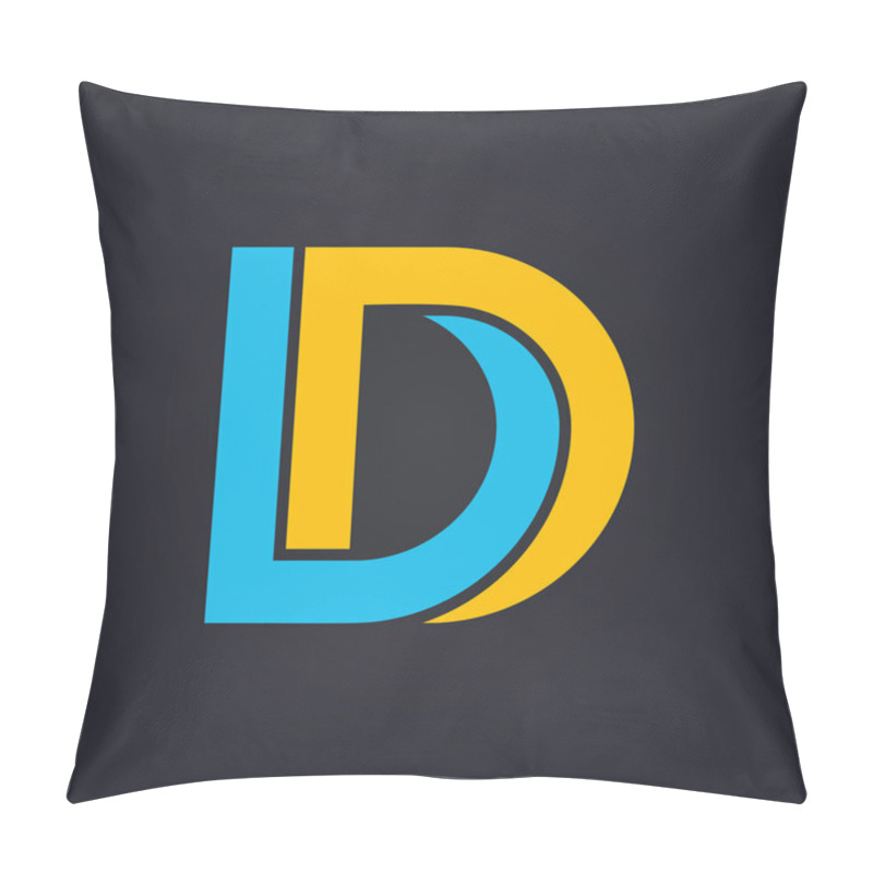 Personality  Graphic Elegant Letter D Pillow Covers